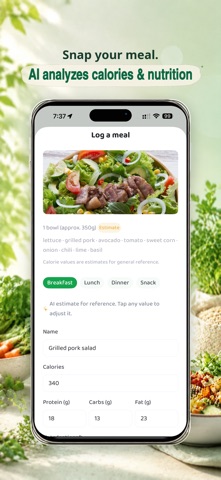 LifeLogixS-AI Calorie Tracker Screenshot 3 of 7