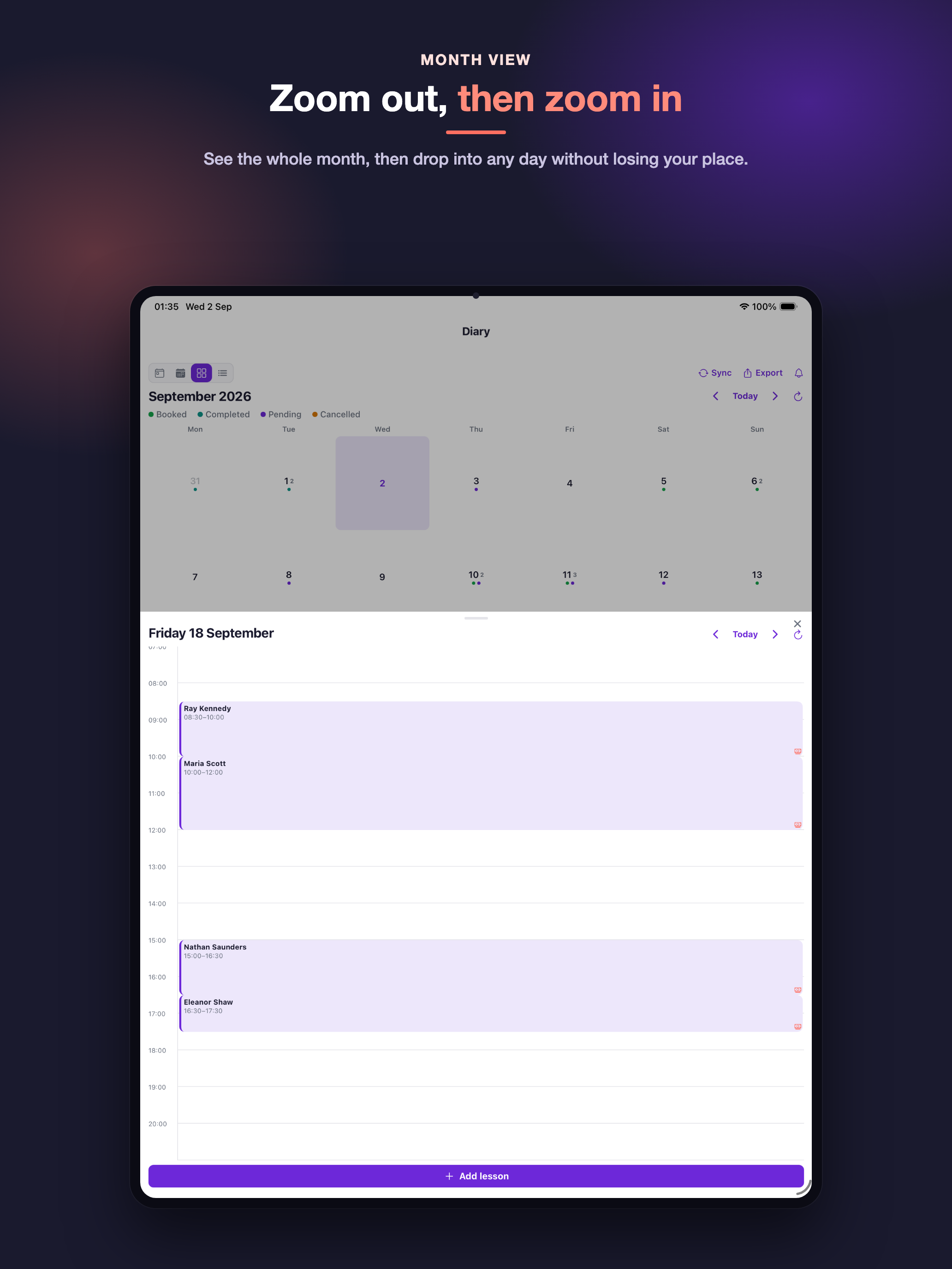 Lesson Diary Solo screenshot 16