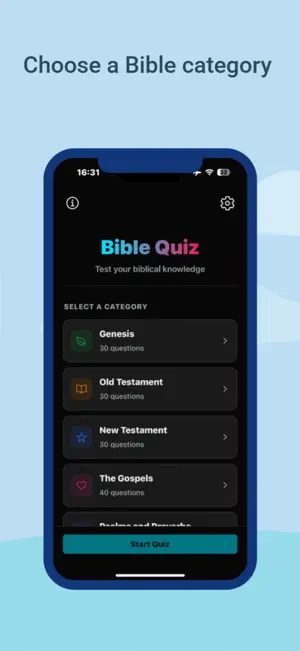 Bible Quiz - Ask a Christian screenshot 1