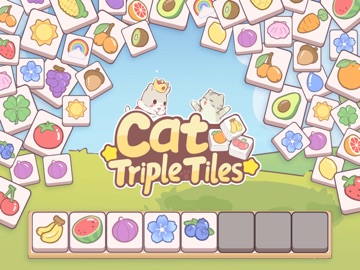 Cat Triple Tiles iPad screenshot