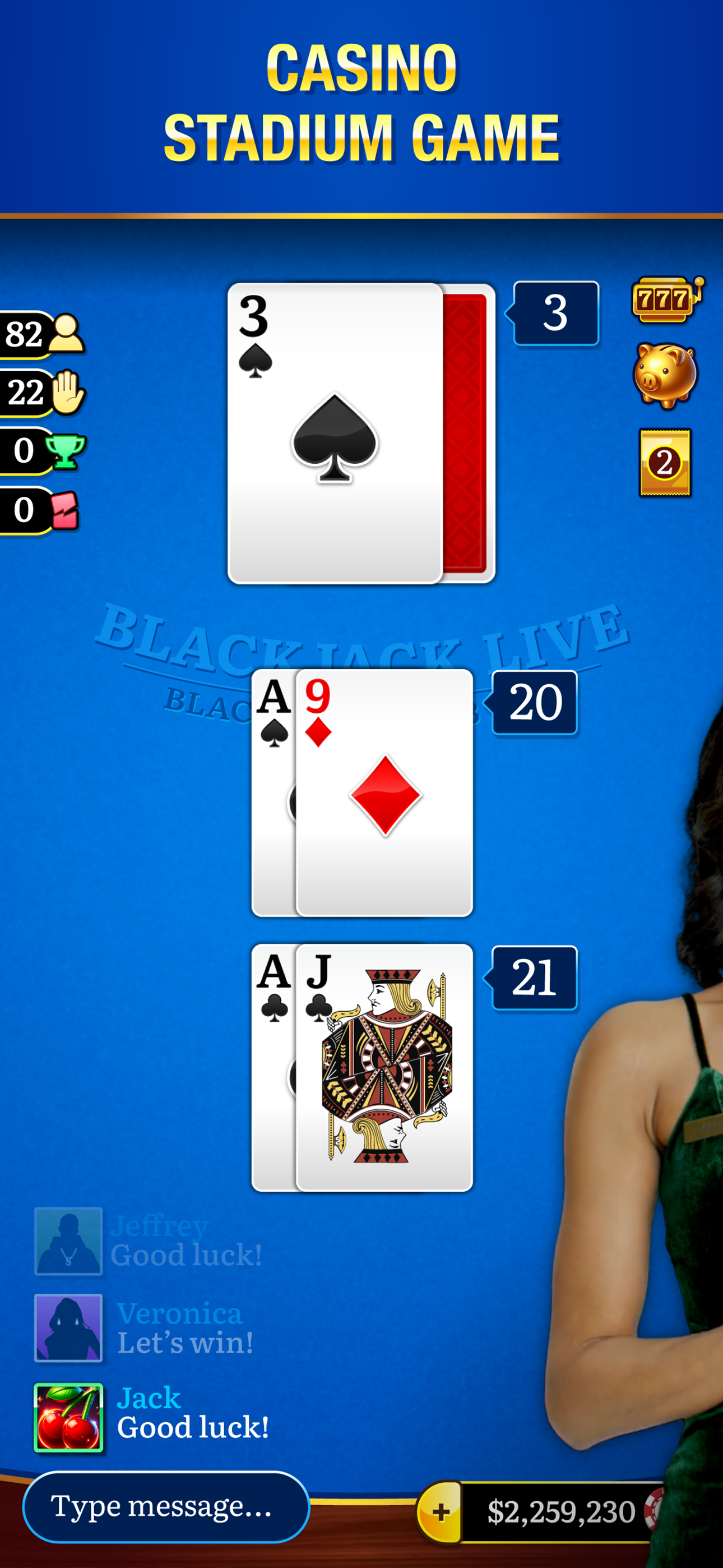 Blackjack Live ™ Casino 21