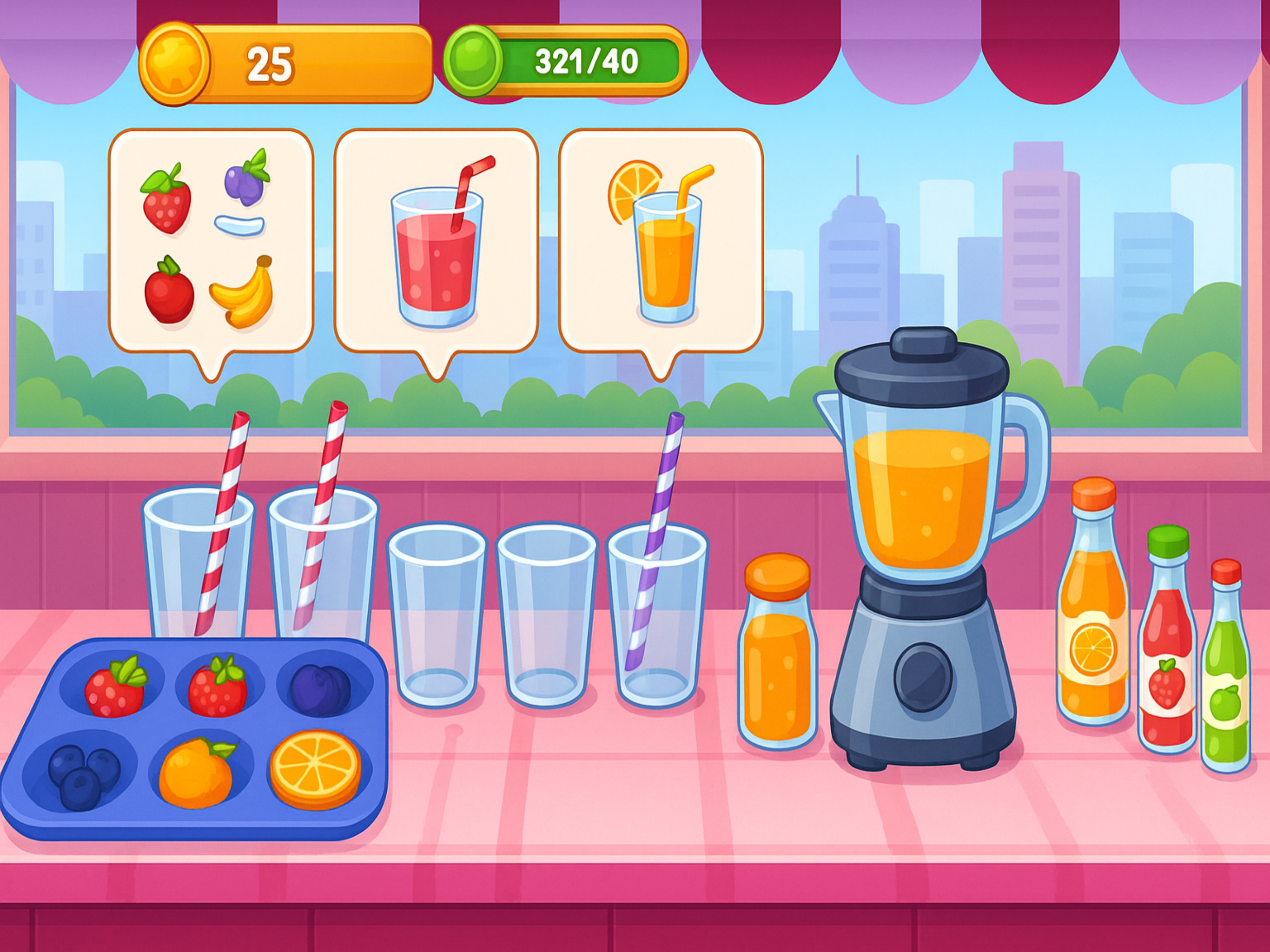 Juice blast: Sort match Puzzle