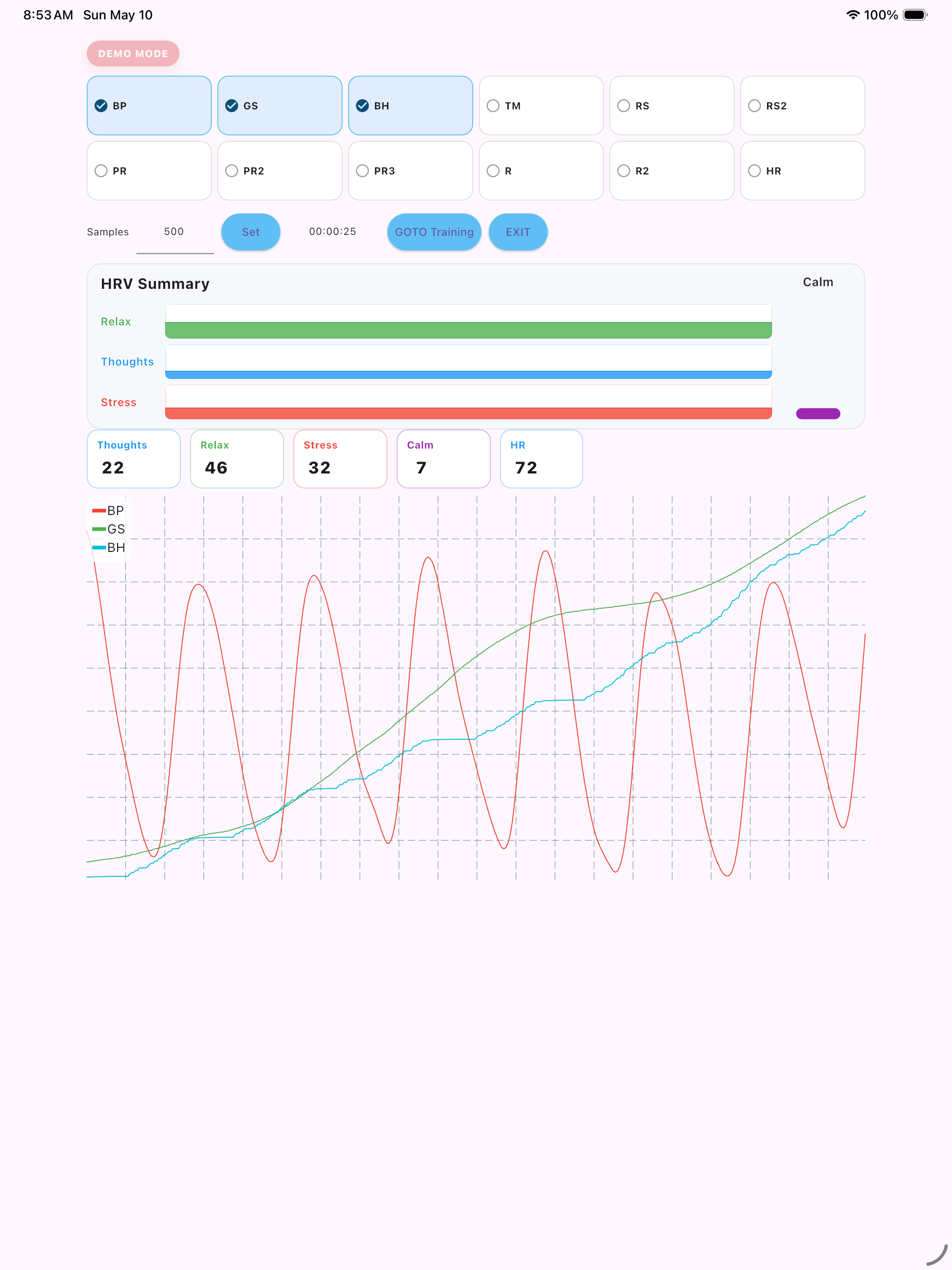 BioSignals Personal trainer screenshot 13