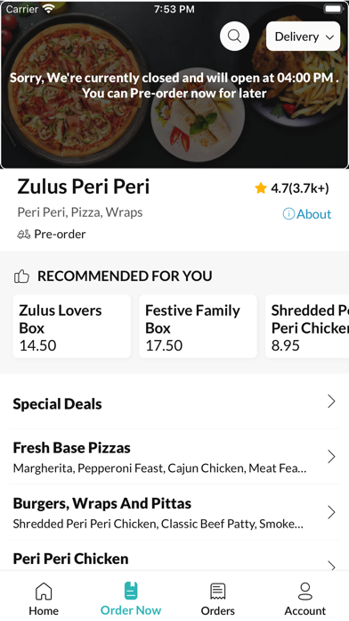Zulus Peri Peri Dundee Screenshot