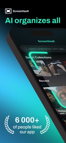ScreenVault: AI Screenshot org iPhone screenshot