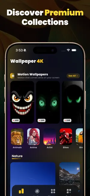 4K HD Wallpapers Lock Themes iPhone screenshot 3