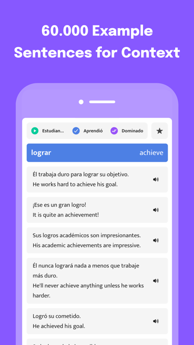 Most Common Spanish Words Screenshot