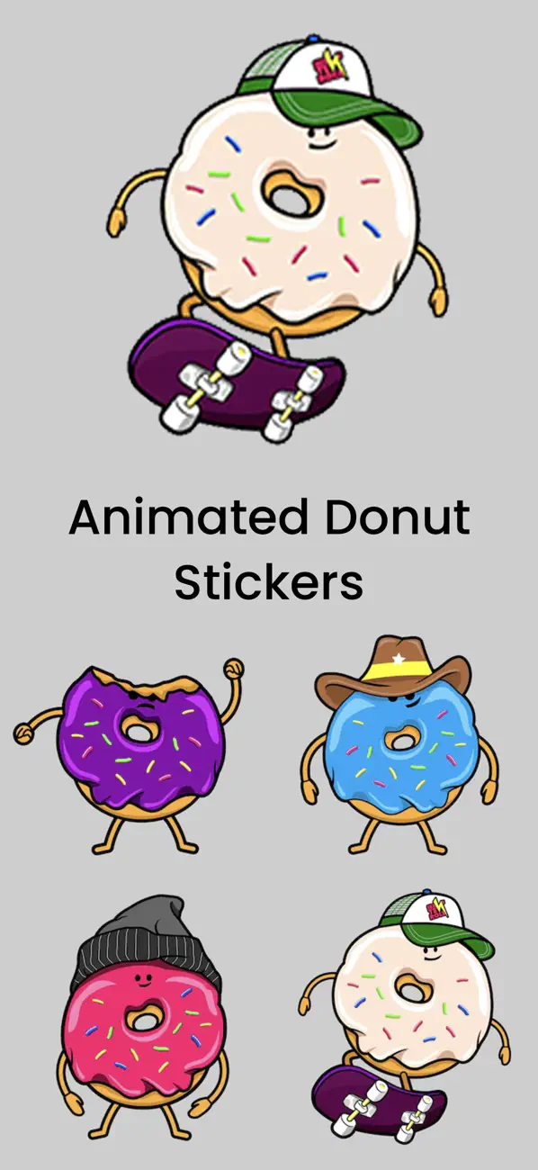 Screenshot #1 pour Animated Donut Emojis