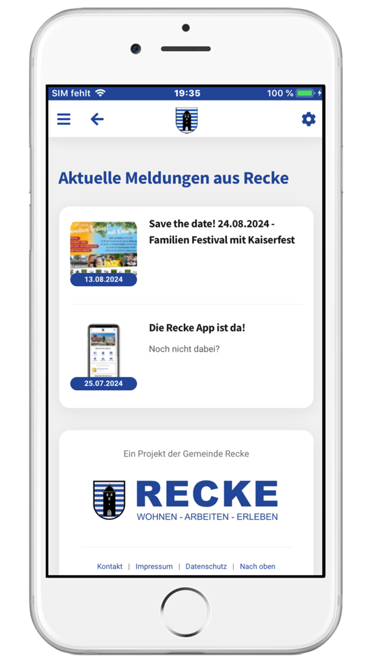 #3. Recke App (iOS) Ved: Frank Reiling