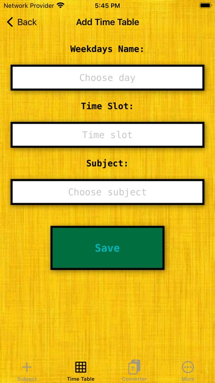 UnitCalTimeTable screenshot-3