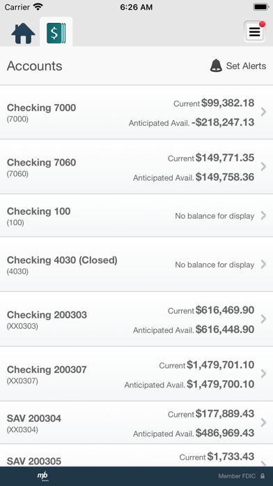 Middlefield Bank Business Screenshot