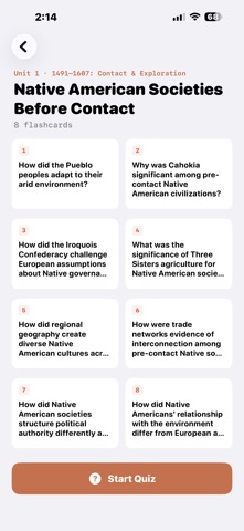 AP US History iPhone screenshot