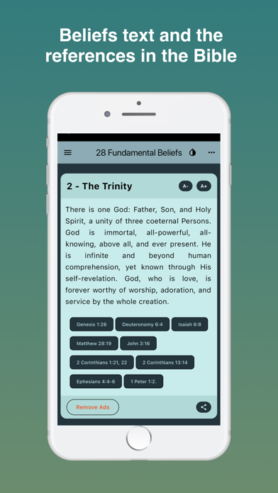 The 28 fundamental beliefs SDA Screenshot