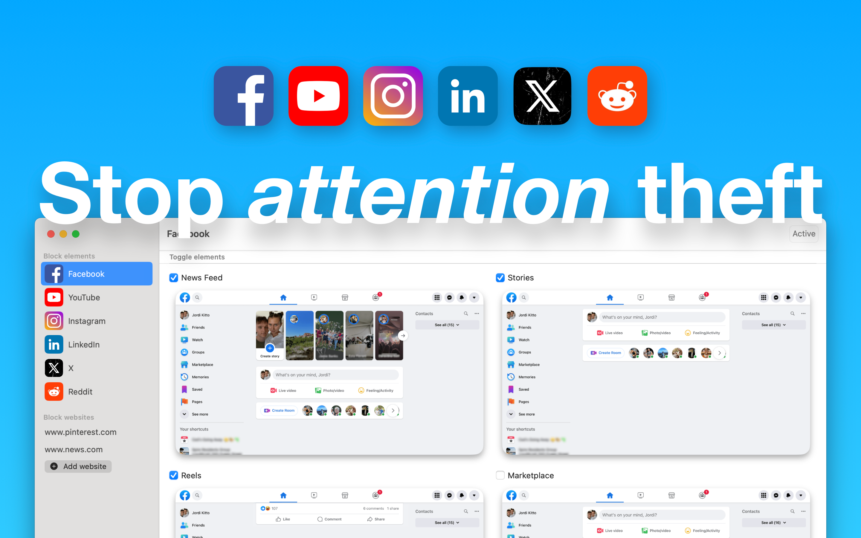 #blockit: Block distractions