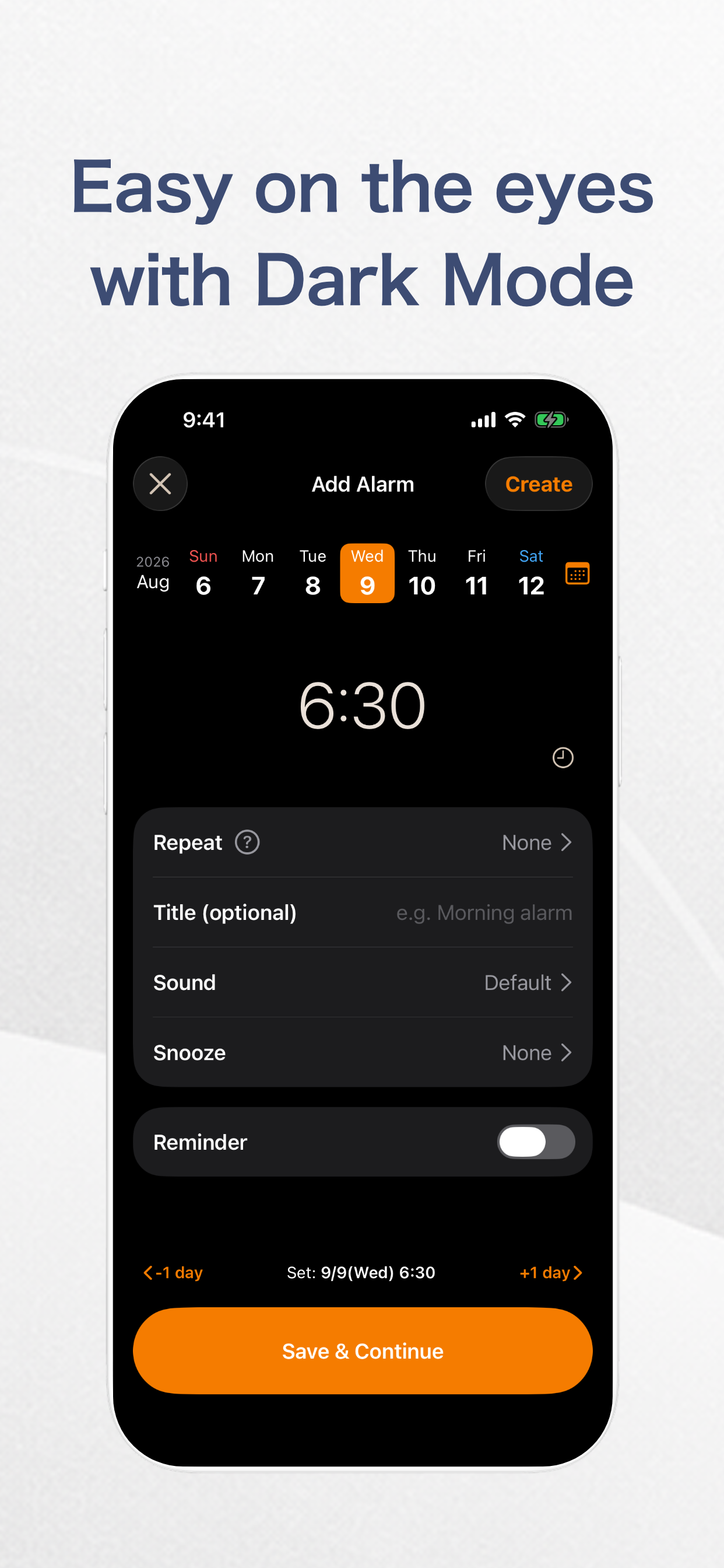 One-Time Alarm & Calendar screenshot 8