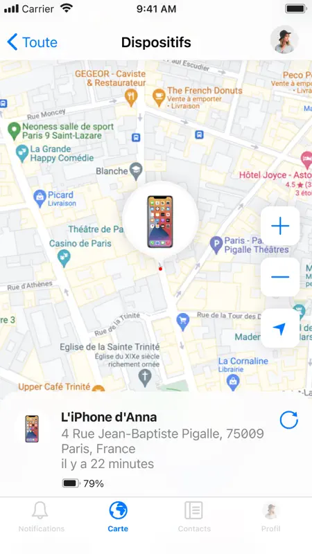 Localiser mes amis phone iMapp screenshot 4 of 6