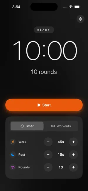 Minimal Workout Timer screenshot 1