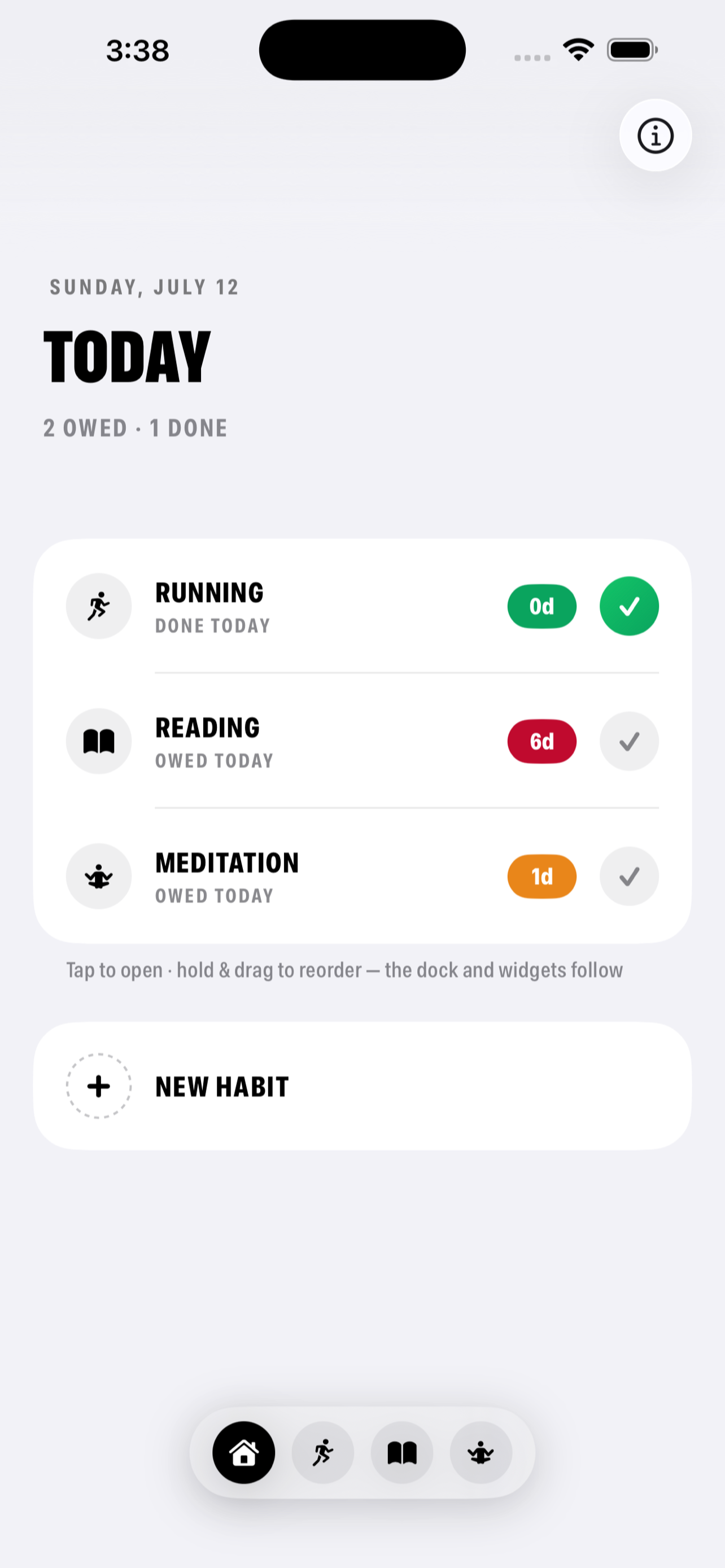 Day Zero - Habit Ledger screenshot 2