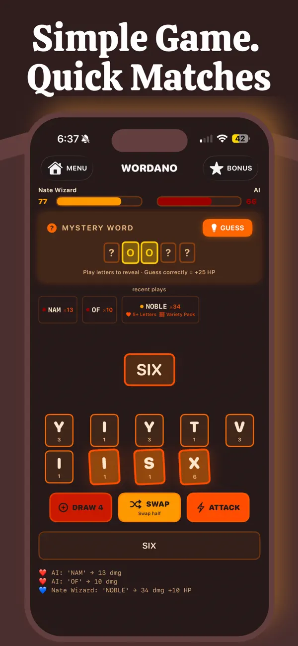 Wordano - Battle Word Game Screenshot 3