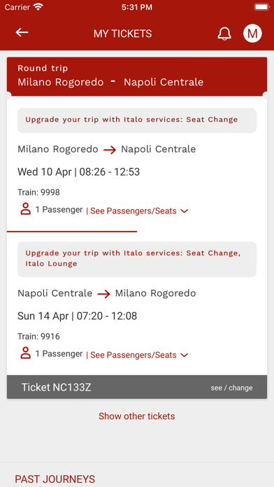Italo Treno: treni e biglietti Screenshot