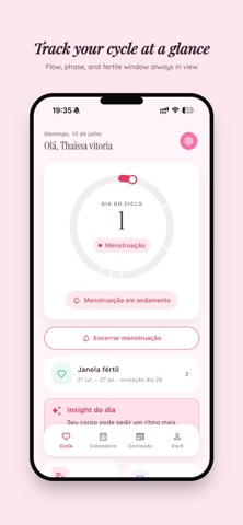 Flora: Period tracker Screenshot 1 of 4