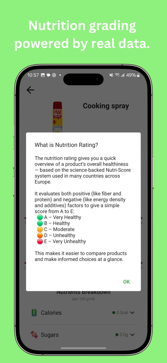 Okra Food Nutrition Scanner