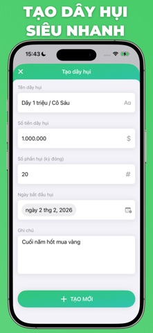 Sổ Hụi: Quản Lý Hụi 4.0 iPhone screenshot