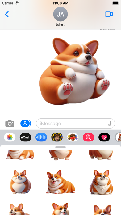 Fat Corgi Stickers Screenshot