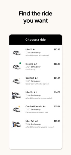 Uber - Request a ride screenshot 4