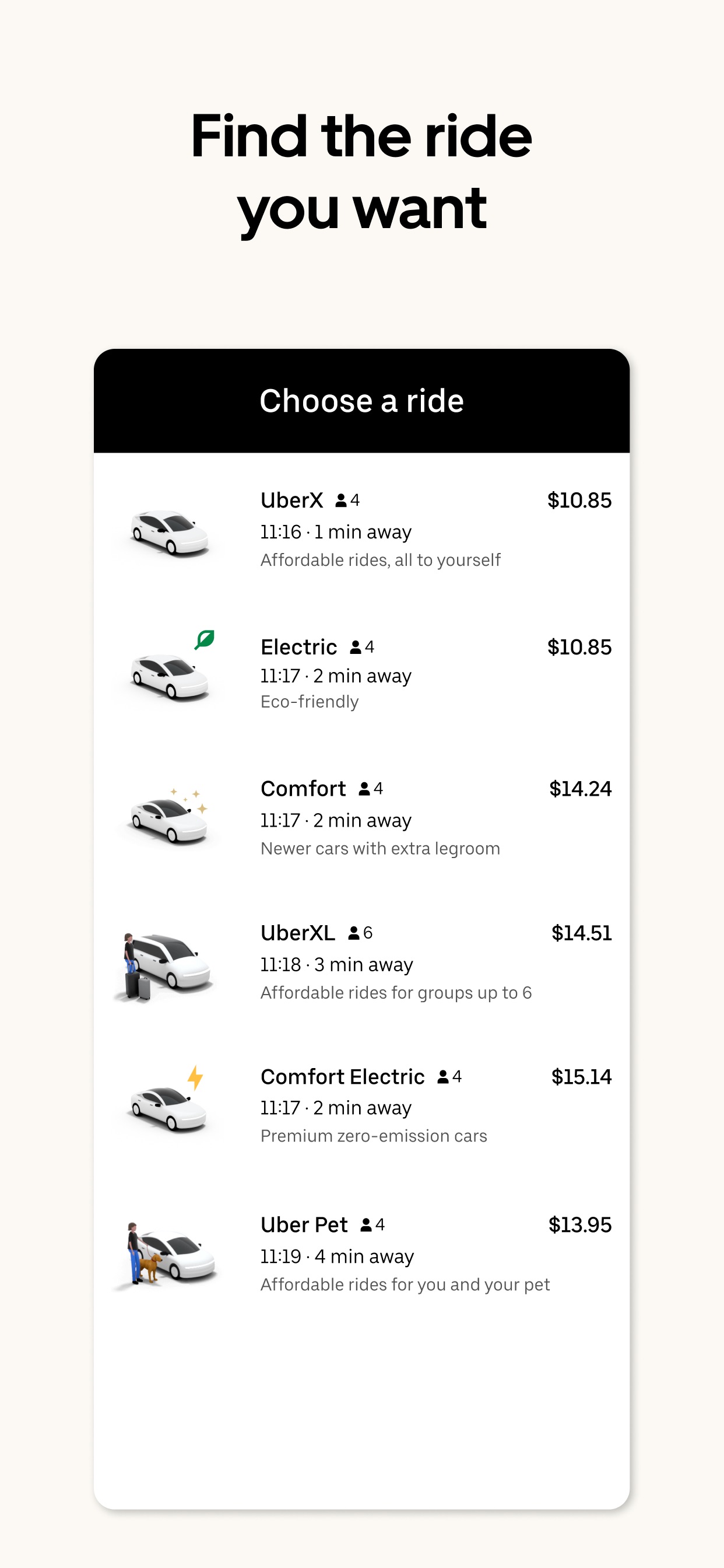 Uber - Request a ride 스크린샷 4