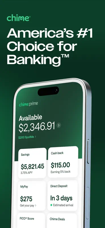 Chime® – Mobile Banking screenshot 1 of 8