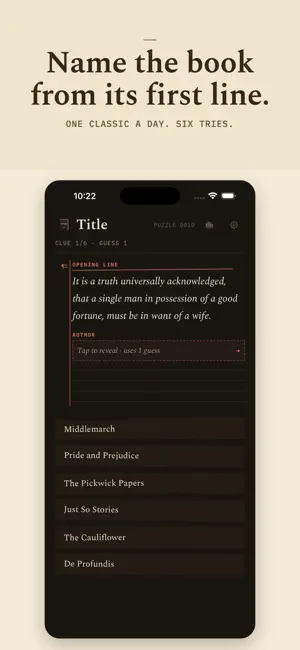 Title — Daily Book Puzzle screenshot 1
