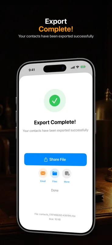 Contact Exporter - Sauvegarde screenshot 6 of 6