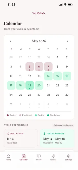 The WOMAN App screenshot 1