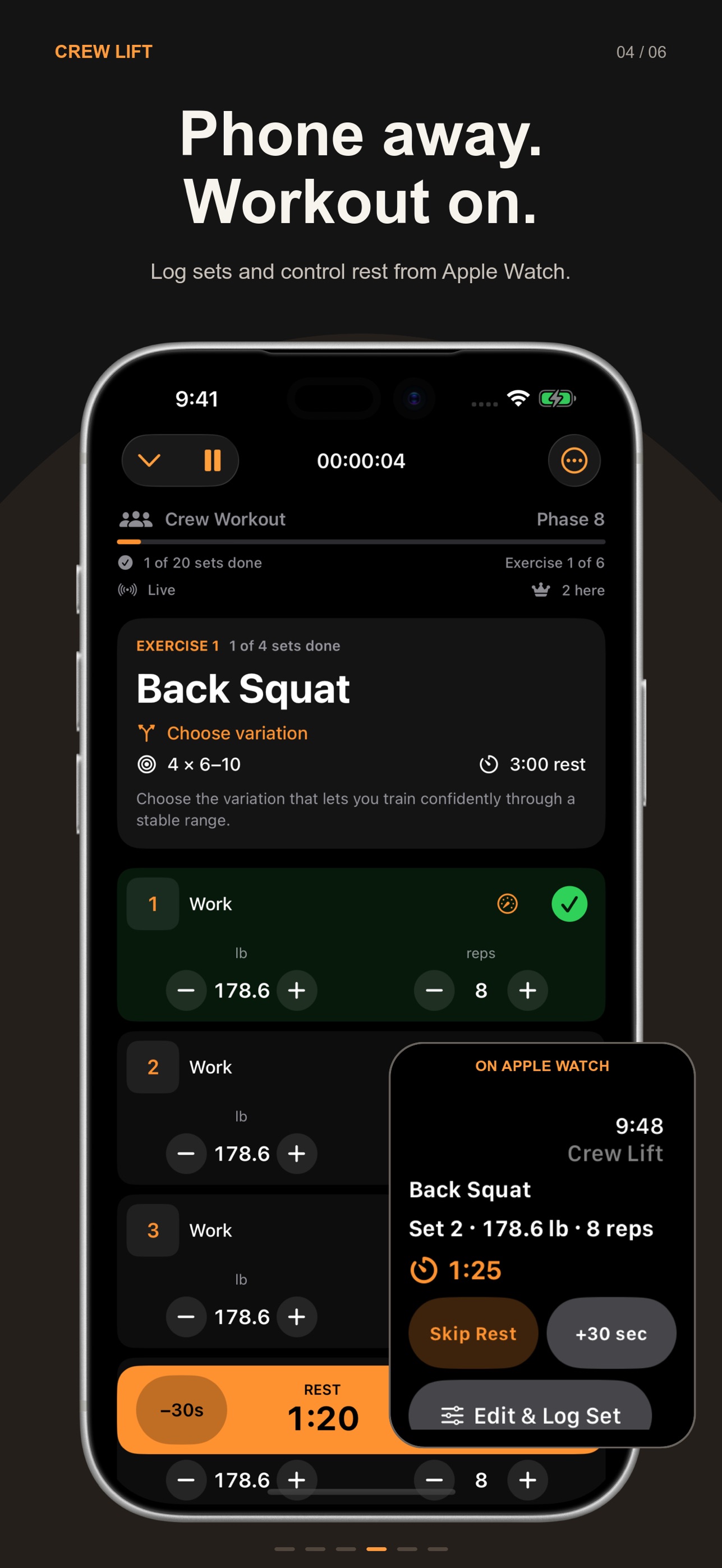 Screenshot 4 of Crew Lift: Gym Tracker