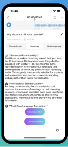 CHIME - AI Recorder Transcribe Screenshot 3 of 6