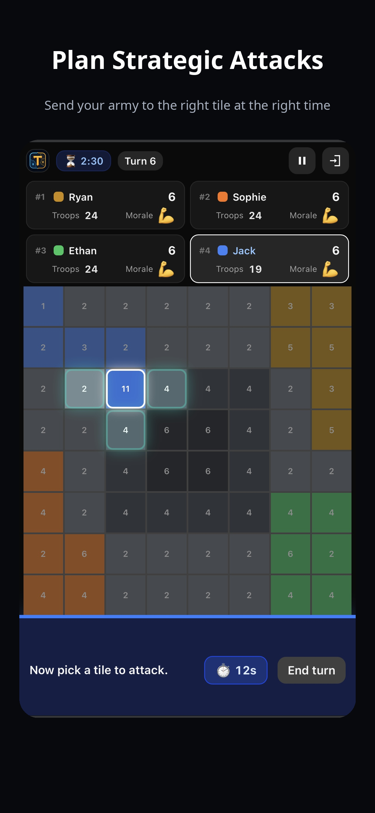 Territory Tussle: Strategy screenshot 2