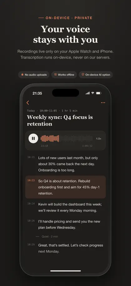 WristMemo - Watch Voice Notes screenshot 4 of 5