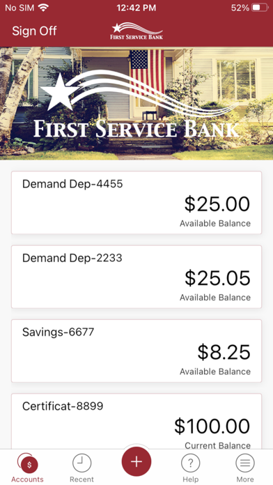 First Service Bank Mobile Screenshot