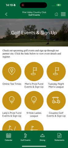Pine Valley Country Club FW iPhone screenshot