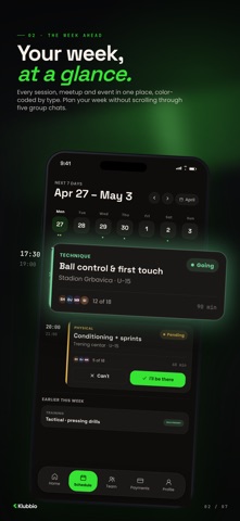 Klubbio.app screenshot