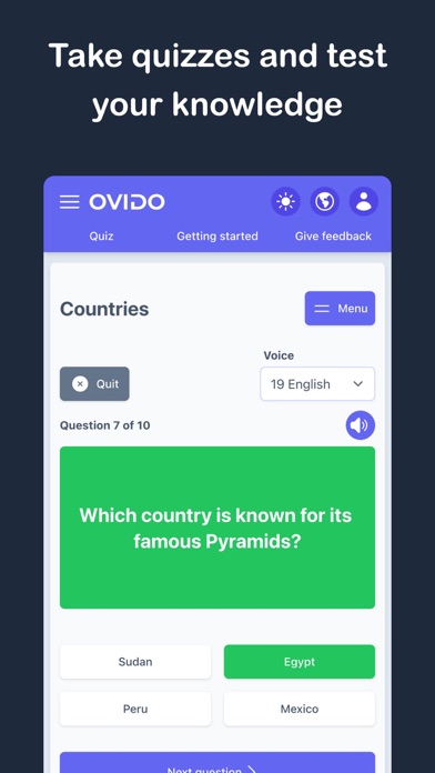 Ovido: Flashcards & Quiz Maker Screenshot