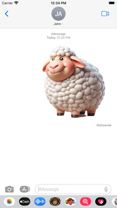 Screenshot 4 of Fat Lamb Stickers App