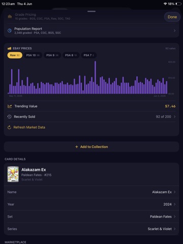 PokeHolo: TCG Card Scanner iPad screenshot