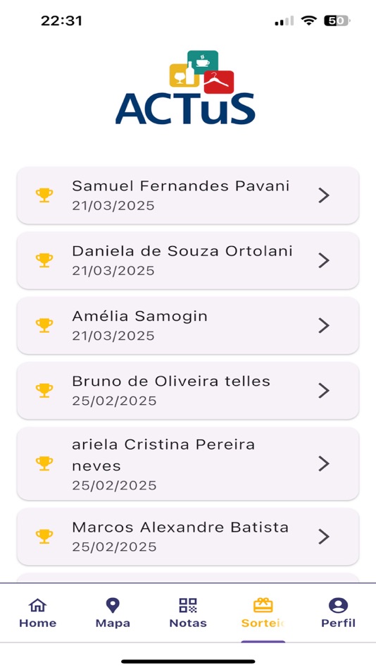 #5. ACTUS (iOS) Podle: CARLOS FERREIRA JR