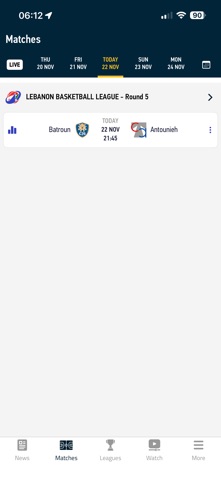 Lebanese Basketball app screenshot 2