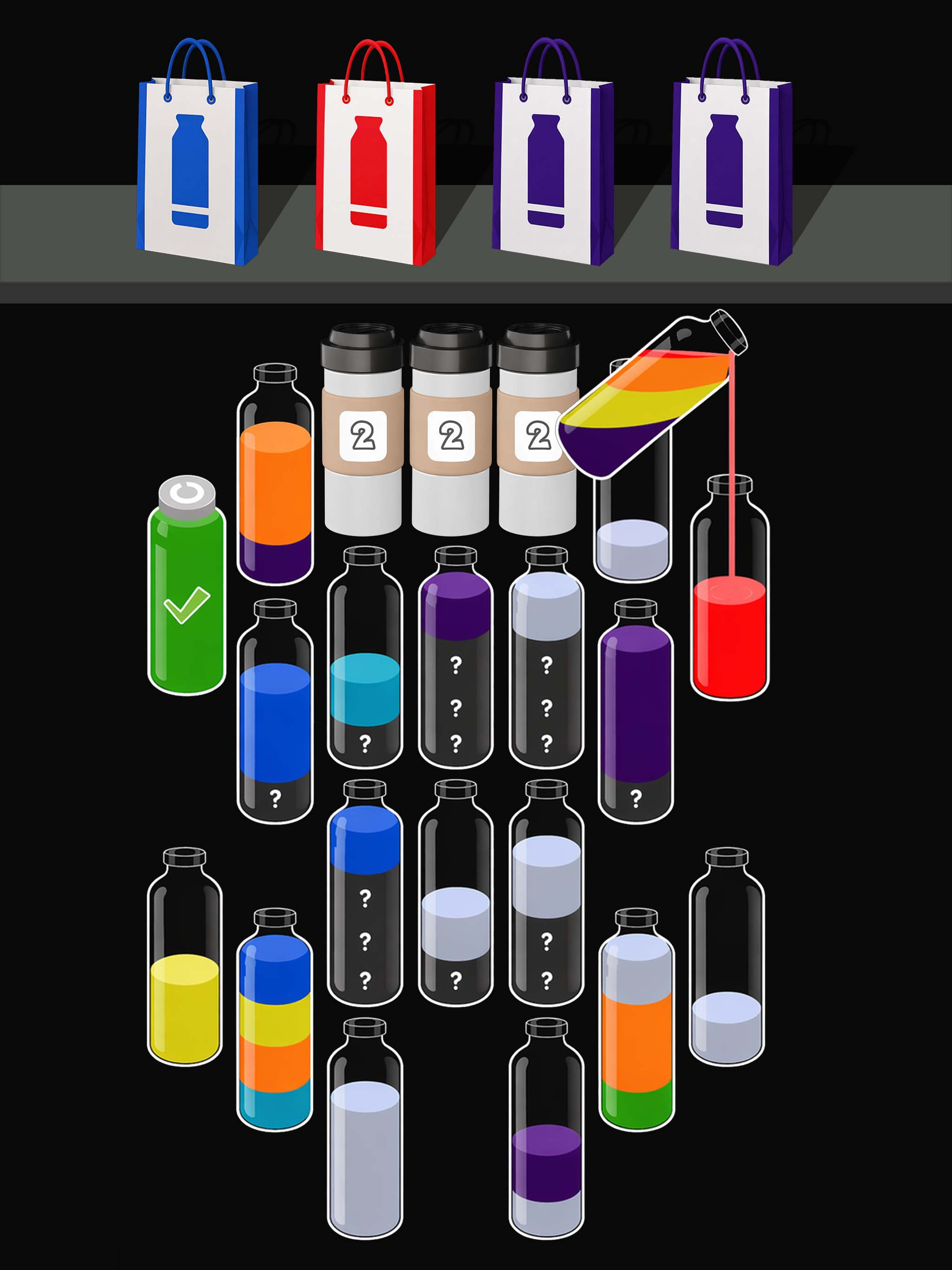 Order Crazy: Water Sort Puzzle