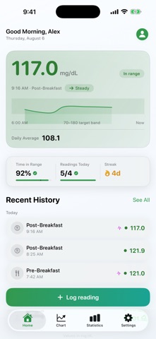 GlucoLens Screenshot 1 of 4