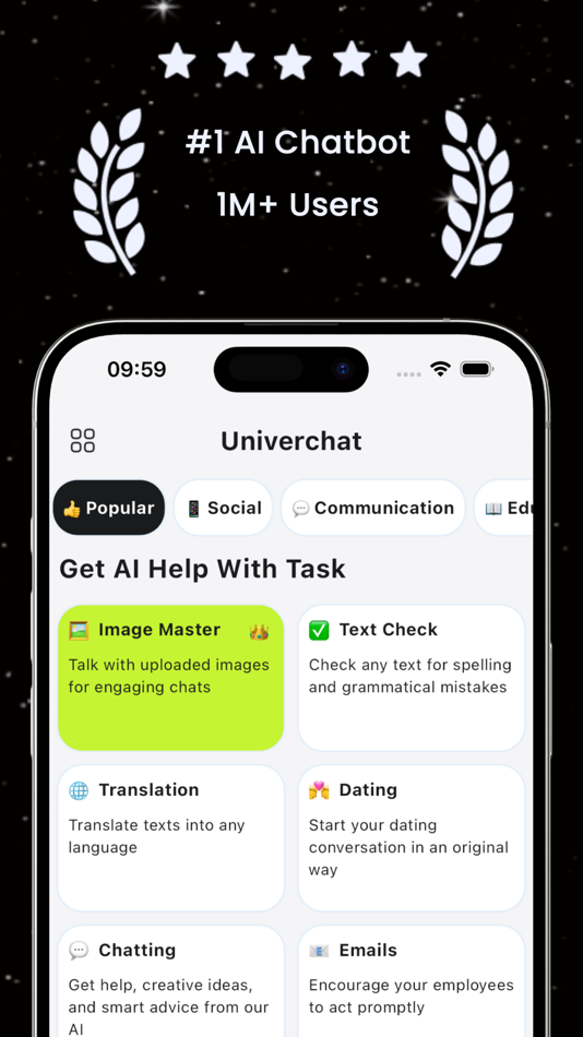 #2. Univer: Ask AI Chat AI Chatbot (iOS) 由: Duc Hoan Nguyen