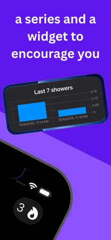 MyShower: Bath Timer & Log Screenshot 3 of 3